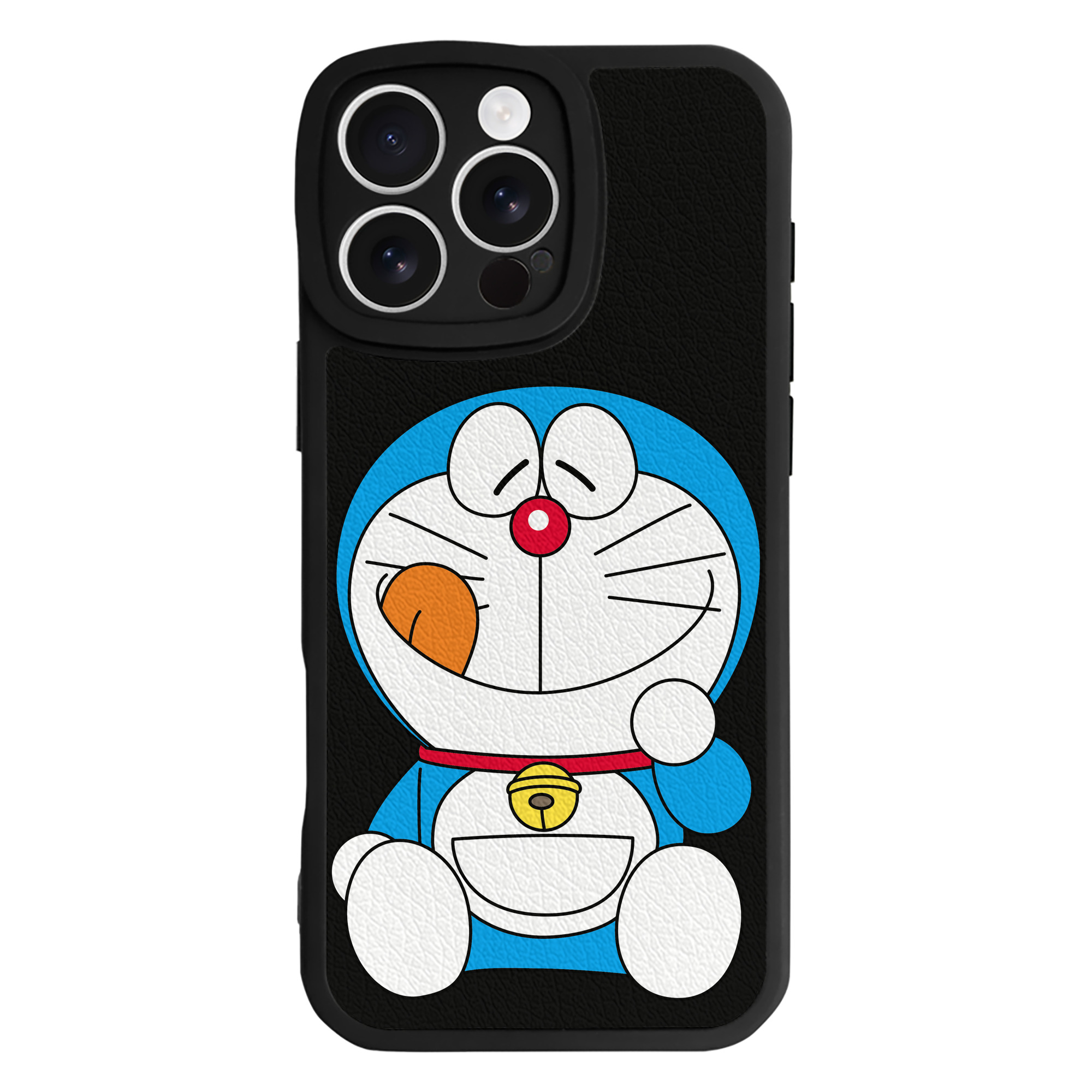 （画像用） ドラえもん Doraemon 【iPhone 16シリーズ対応】シリコンスマホケース（レザー調） 材質：シリコン